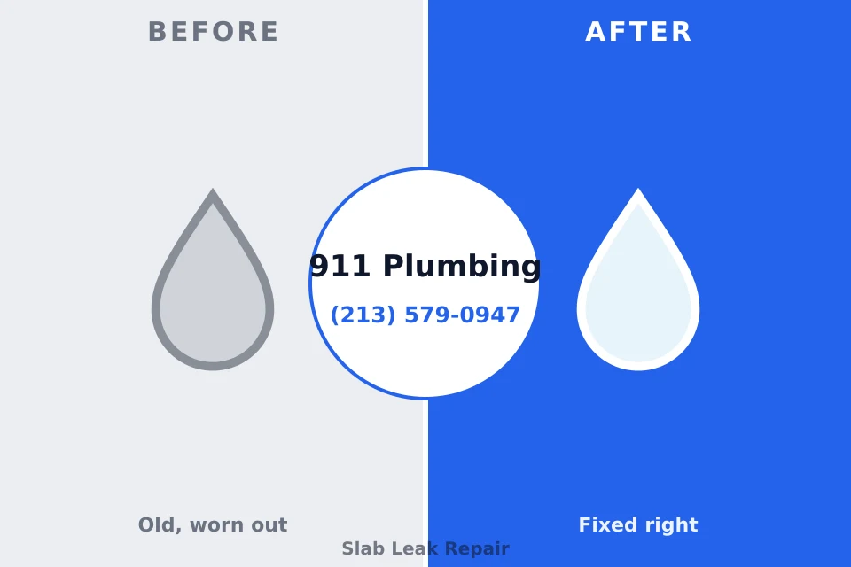 Before and after: plumbing repair Bradley Beach, NJ
